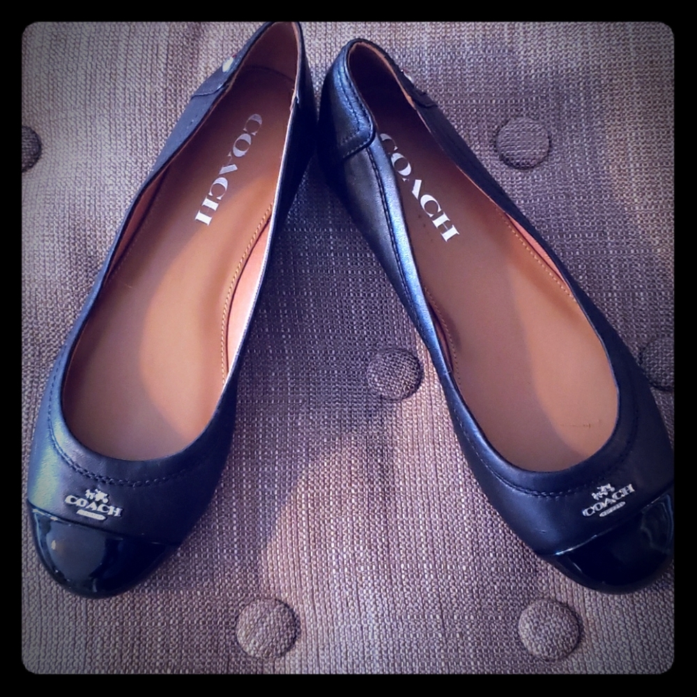 Coach size 5 Maryjane loafers. Black coach flats